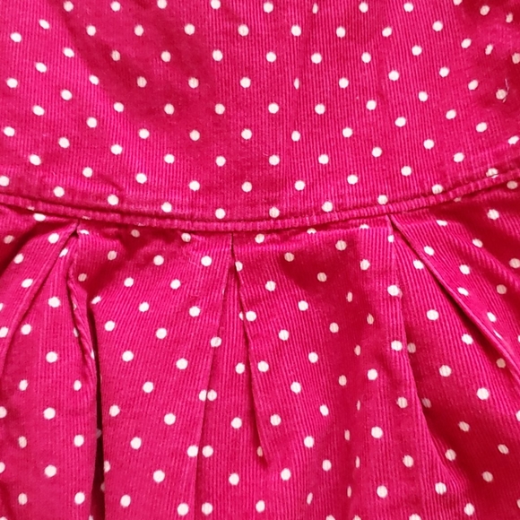 Gap kids red with white dots corduroy jumper - Picture 4 of 8